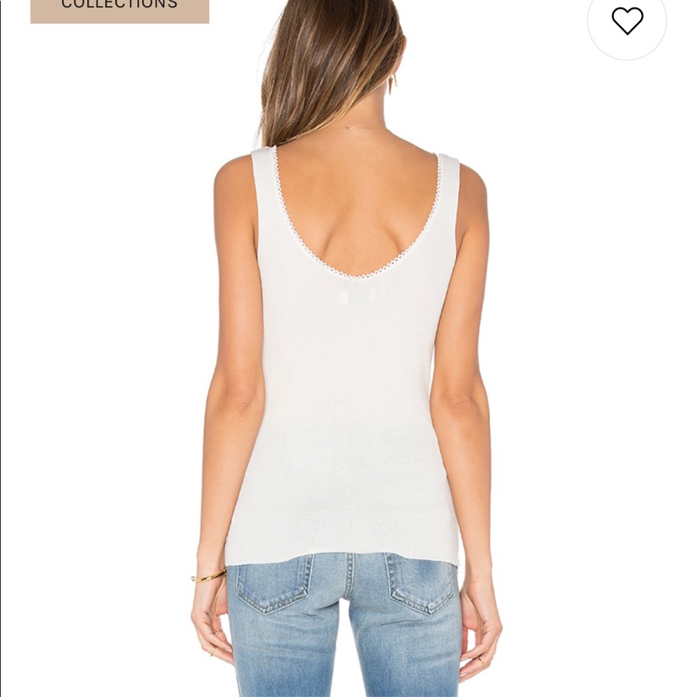 Frame Denim Le Lace Rib Tank - Picture 5 of 6